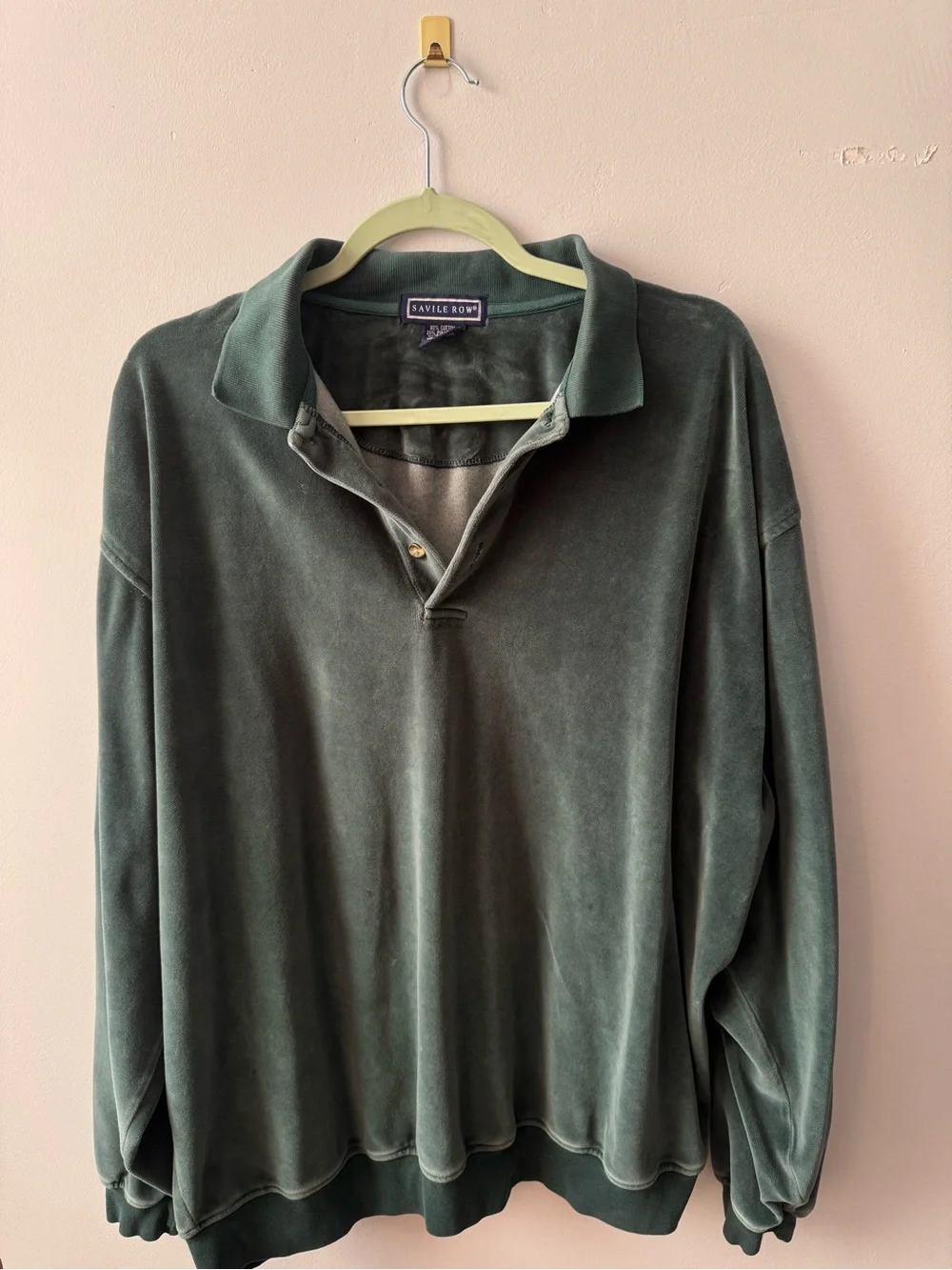 Vintage Savile Row Velour Long Sleeve